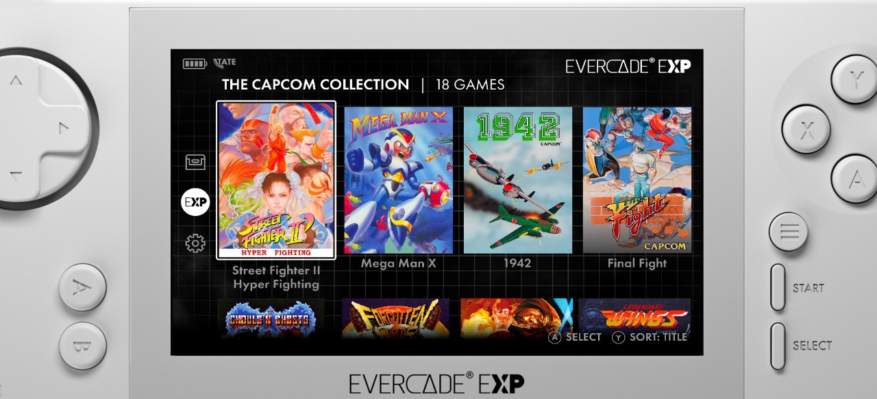 Evercade EXP: Neues Retro-Handheld mit Capcom-Collection