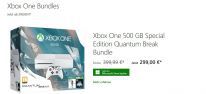 Xbox One: Preise von Konsolen und zahlreichen Bundles in Nordamerika und Europa gesenkt; 500 GB Quantum Break Bundle nun 100 Euro gnstiger