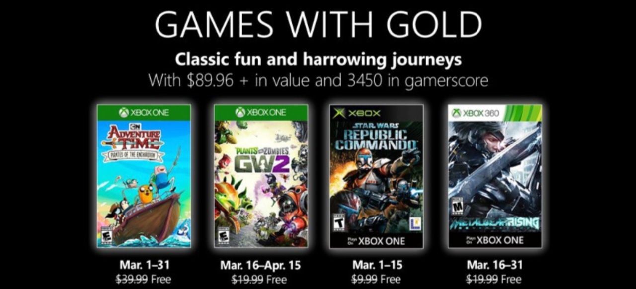 Xbox Games With Gold Im Marz 2019 Mit Adventure Time Garden
