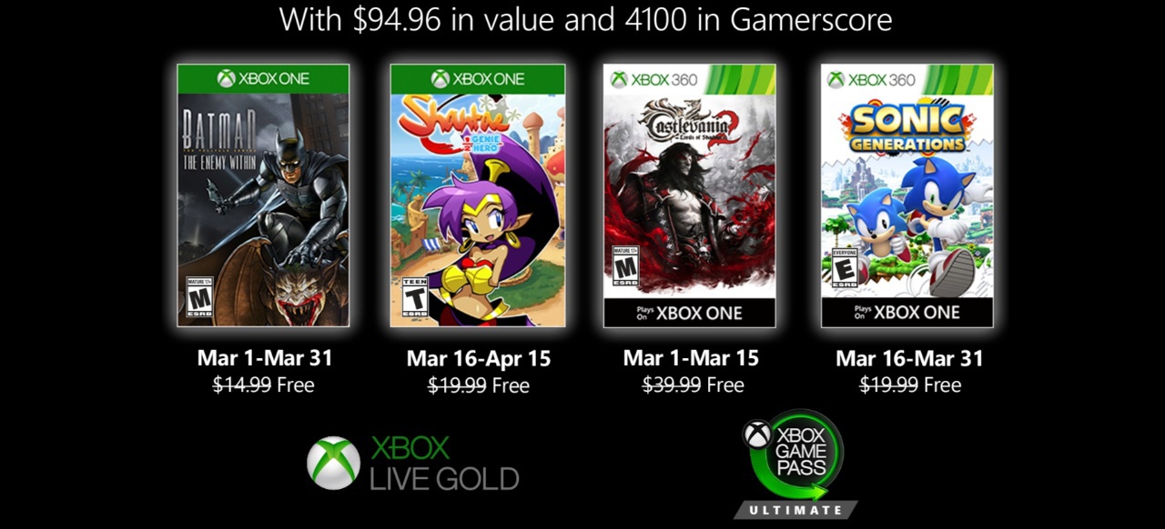Xbox Games with Gold (Service) von Microsoft