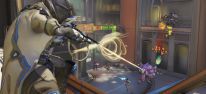 Overwatch: Die neue Heldin Ana kann Mitspieler mit dem biotischen Gewehr heilen oder Gegnern kontinuierlich Schaden zufgen