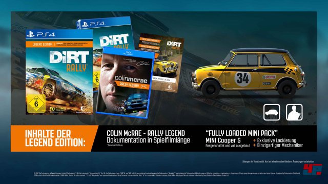 Legend Edition von DiRT Rally fr PS4 und Xbox One