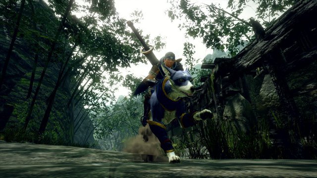 In Monster Hunter Rise wird man die wolfsähnlichen Jagdbegleiter auch als Reittiere nutzen können.