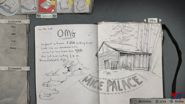Seans Tagebuch fasst die Geschehnisse in wundervollen Zeichnungen erneut zusammen.
