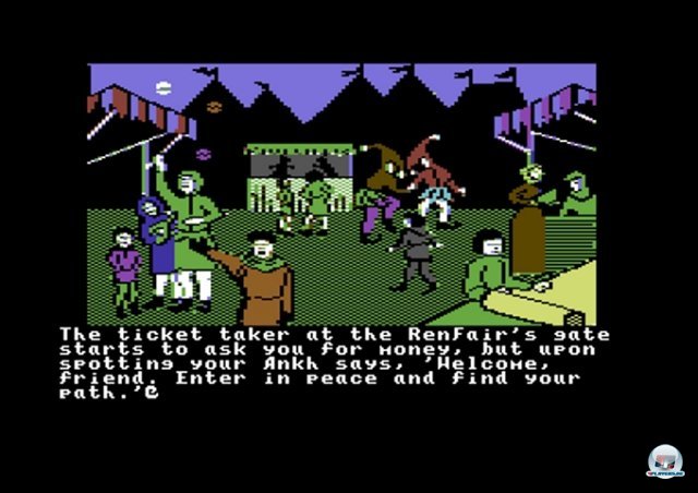 <b>Ultima IV: Quest of the Avatar</b><br><br> Wenn Rollenspieler nach ihrem Lieblingstitel fr den C64 gefragt werden, ist die Antwort klar: Ultima IV von Origin. Anders als blich wurde man nicht auf einen vorgegebenen Bsewicht angesetzt. Stattdessen hatte der Spieler viele Freiheiten bei der Entwicklung seines Charakters zu einem Barden, Paladin, etc. Weitere Rollenspiel-Klassiker fr den C64 sind z.B. der Dungeon-Crawler A Bard's Tale und das Endzeit-Abenteuer Wasteland. Letztgenanntes wird momentan brigens als Kickstarter-Projekt fortgesetzt. 2371837