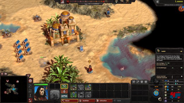 Die ersten H�tten werden gebaut.