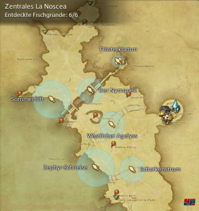 Final Fantasy XIV Online: A Realm Reborn - Fischgründe: La Noscea, Zentrales La Noscea