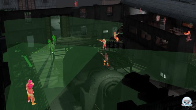 Die Sichtkegel der Gegner helfen bei der Planung der Angriffe.