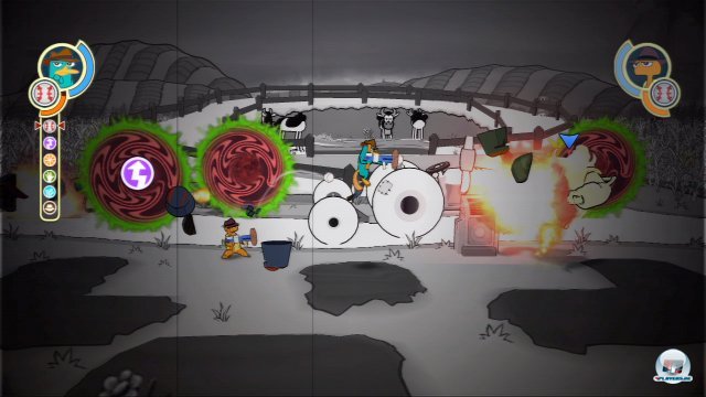 Screenshot - Phineas und Ferb: Quer durch die 2. Dimension (PSP)
