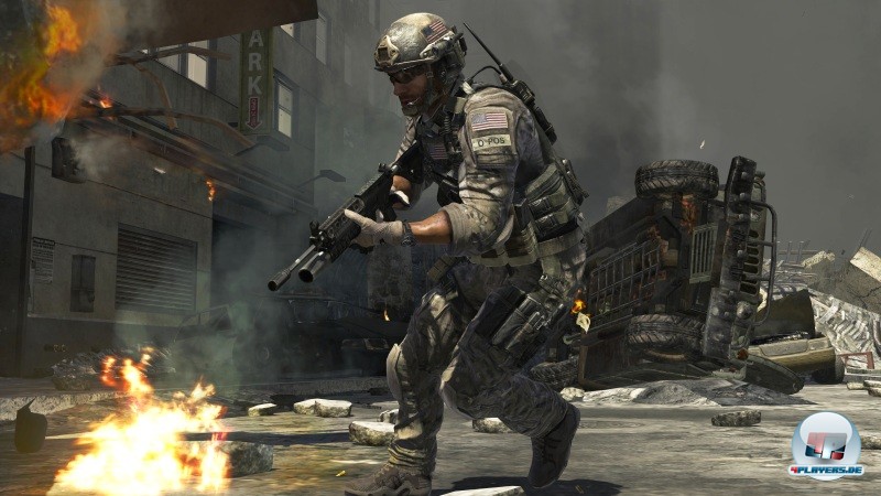 Das Bild eines CoD-Soldaten in voller Aktion. Gegenwrtig hat Activision noch keine allzu aussagekrftigen MW3-Bilder verffentlicht.