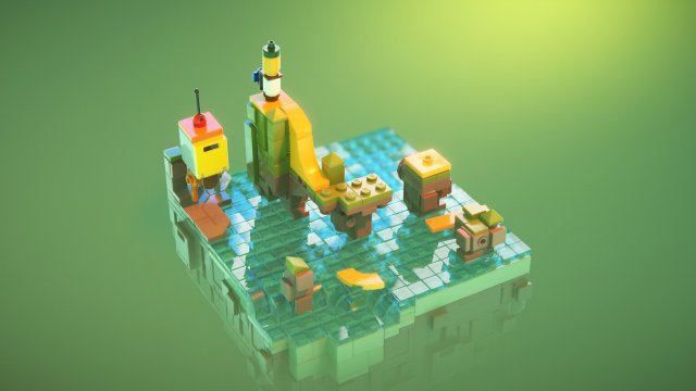 Spiele mit aufwndigen Raytracing-Effekten (hier: LEGO Builder