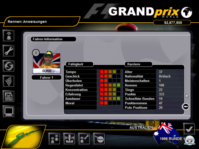 Screenshot - Grand Prix World (PC)