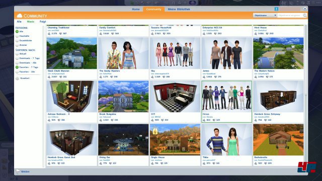 Die Community ist bereits sehr aktiv und bietet zahlreiche Gebude, Zimmer und Sims zum kostenlosen Download an.