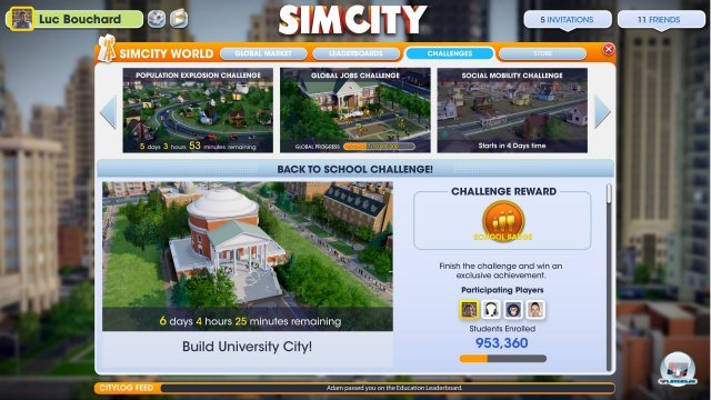 Herausforderungen fr die Community in der SimCity-Welt.