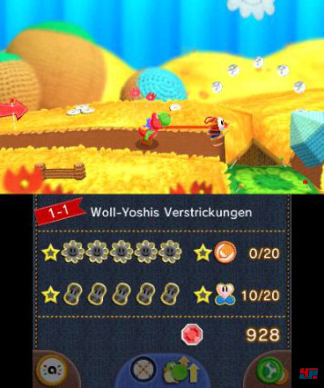 Screenshot - Poochy und Yoshi's Woolly World (3DS) 92539221