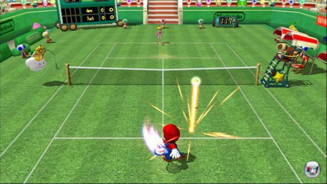 Spezialschlge und effektreiche Inszenierung: Mario Tennis steht fr puren Arcade-Spa.