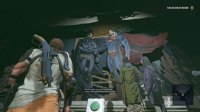 Hände schütteln mit Superman: Nach seinem Arkham-Ende hat sich Batman irgendwann der Justice League angeschlossen.