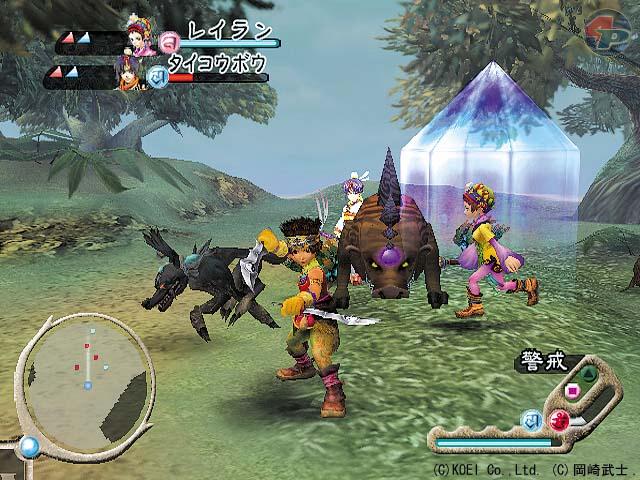 Die zwei ausgewhlten Mitglieder, die im Kampf Shiga zur Seite stehen, kmpfen unabhngig vom Spieler-Charakter.