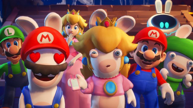 Trotz der Masse an Nintendo-Maskottchen und Rabbids hat Sparks of Hope keine Multiplayer-Optionen und ist daher kaum familientauglich. Quelle: Ubisoft / Nintendo