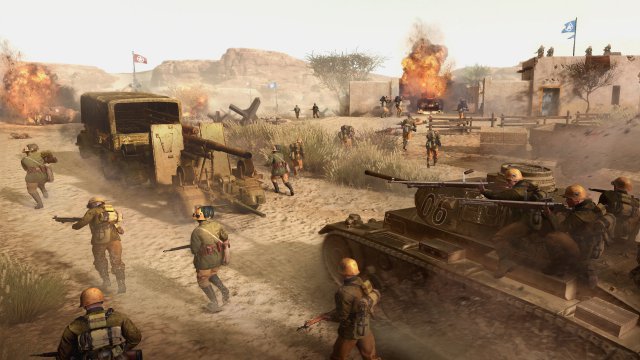 Heiß und staubig: Die Wüste Nordafrikas ist das Gegenteil des russischen Winters aus Company of Heroes 2. 