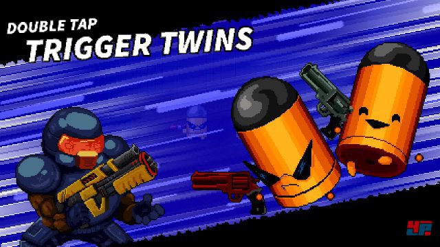 Die Trigger Twins gehren genauso wie Gatling Gull zu den Bossen, die einem auf der ersten Ebene begegnen knnen.