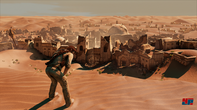 Die Wsten-Kulissen und Sand-Darstellung waren atemberaubend und unterstrichen den Anspruch von Naughty Dog, technisch alles aus der PS3-Hardware rausholen zu wollen.