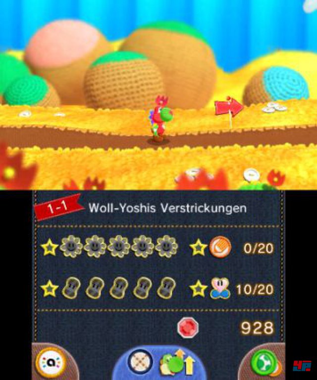 Screenshot - Poochy und Yoshi's Woolly World (3DS) 92539220