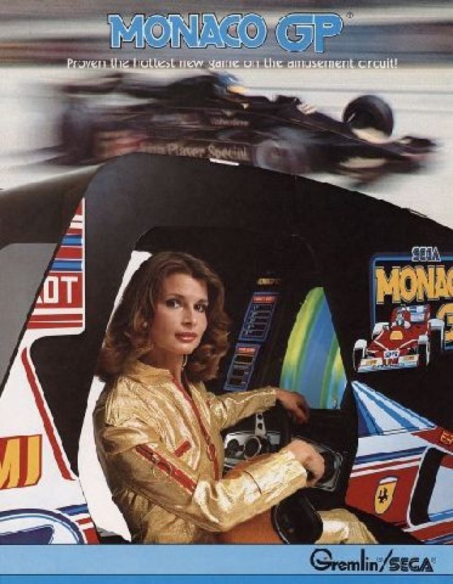 Monaco GP <br><br> Mit Monaco GP wagte 1979 auch Sega den Einstieg ins F1-Geschft - Pro Monaco GP folgte ein Jahr spter. Weitaus bekannter ist jedoch die Weiterentwicklung Super Monaco GP, das nicht nur die Spielhallen in eine Rennstrecke verwandelte, sondern mit Umsetzungen fr Mega Drive, Game Gear, Amiga, C-64 sowie Atari- und Amstrad-Systeme einen greren Bekanntheitsgrad erlangte. 2270247