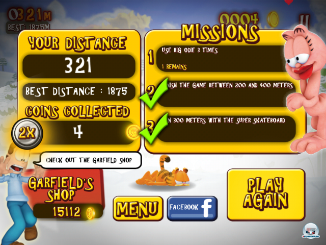 Screenshot - Garfield's Wild Ride (Android) 92459256