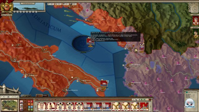 Caesar besetzt kurz mal Rom. Ein schwerer Schlag fr Pompeius, aber noch nicht das Aus. 