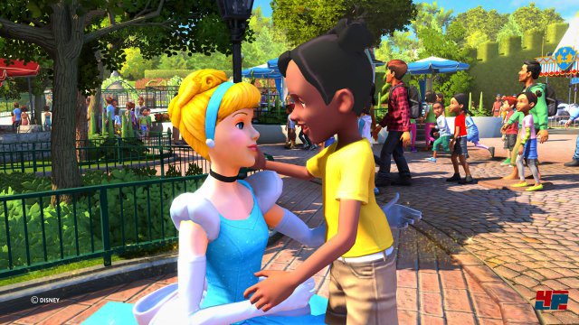 Besonders bei jngeren Spielern beliebt: Die Interaktion mit bekannten Disney-Figuren, die wahlweise auch mit Kinect stattfinden kann.