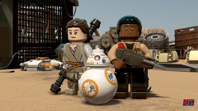 Rey, Finn und BB-8 machen auch als Baukltze eine gute Figur.