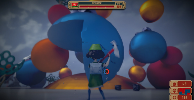 Auf den verschiedenen Inseln kann man Rohstoffe wie Metall, �pfel und Holz finden.