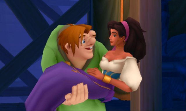 Quasimodo und Esmeralda sind das erste Mal Gste in Kingdom Hearts.