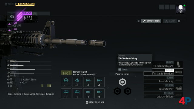 Waffen lassen sich mit Waffenteilen aufwerten bis auf Mk 3 aufwerten. Waffenteile bekommt man, wenn man andere Waffen auseinandernimmt.