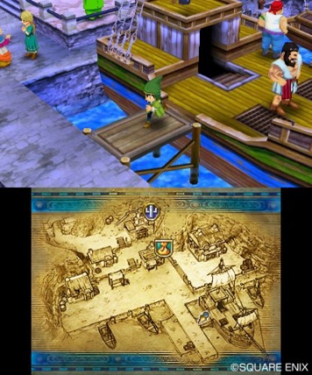 Fr das 3DS-Remake wurde die Darstellung komplett auf 3D umgestellt und auf einen Bildschirm reduziert.