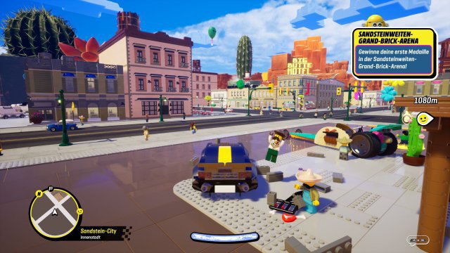 The game world in Lego 2K Drive is visually convincing - thanks to many small and large details.