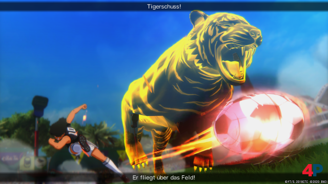 Hyugas Tigerschuss - im neuen Spiel mindestens so dramatisch wie in der Originalserie.