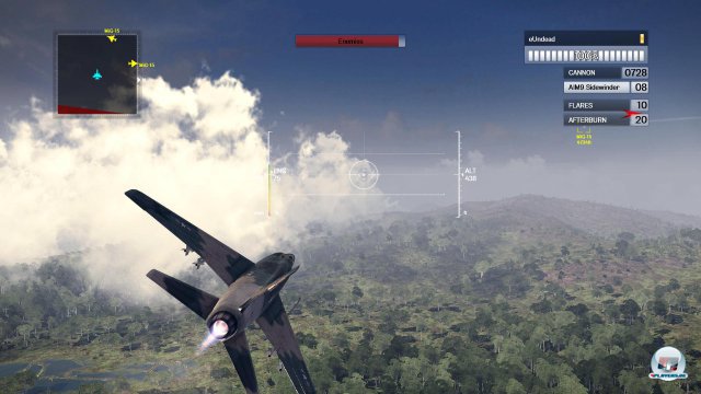 Auch auf der PS4 ist das simple Flugmodell von Air Conflicts: Vietnam ein Graus!
