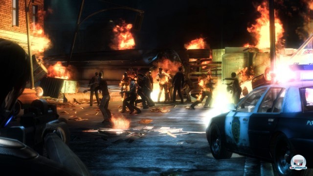 Raccoon Ciry steht in Flammen - leider bringt die schwache Engine das Chaos viel zu selten berzeugend rber.