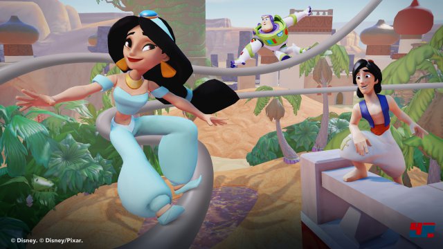 Auch Yasmin und Aladdin gehren zur erweiterten Figuren-Riege, die fr Disney Infinity 2.0 verffentlicht wird - allerdings ohne eigenes Playset.