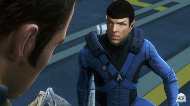 Der Spieler schlpft in die Rolle von Spock oder Kirk.
