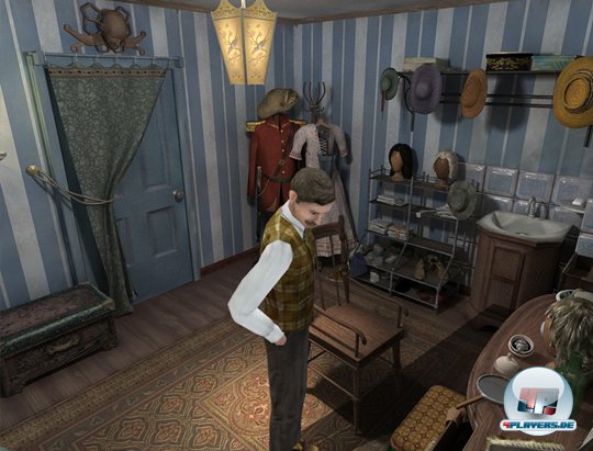 Die Garderobe und andere Rume werden wie im ersten Resident Evil meist von schrg oben eingefangen.