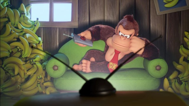 Die Macht der Werbung holt Donkey Kong von der Couch und macht ihn kurzerhand zum Dieb: Die Mini-Marios haben eine geradezu magische Wirkung auf den Affen.