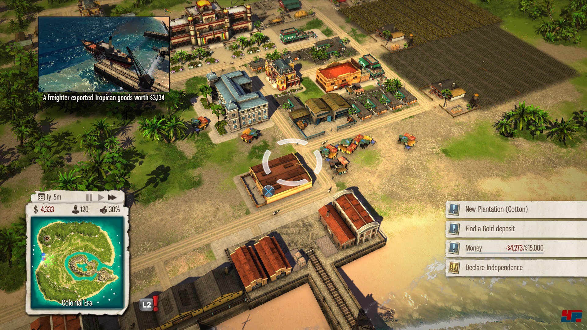 Tropico 5: PS4-Fassung vom Stapel gelaufen