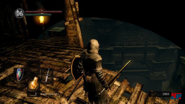 Auch in der Schandstadt luft Dark Souls 3 Remastered stabil mit 60 Bildern pro Sekunde.