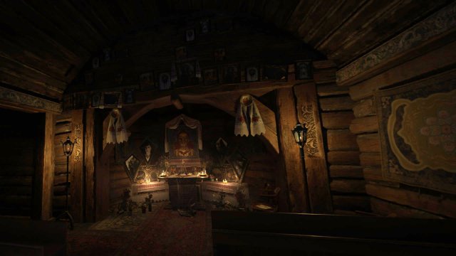 Innenräume sind die große VR-Stärke von Resident Evil Village. Auf Screenshots ist das schwer zu vermitteln.