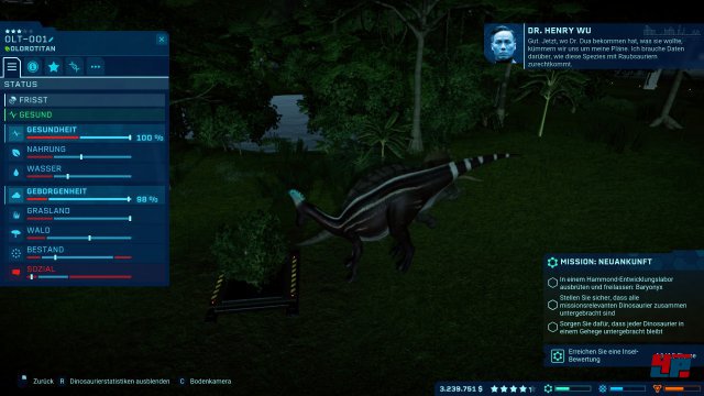 Screenshot - Jurassic World Evolution: Dr. Wus Geheimnisse (PC) 92578165