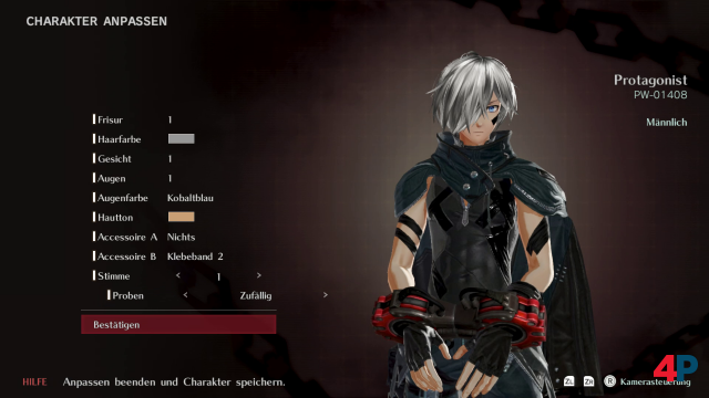 Geschlecht, Name und Aussehen der Hauptfigur kann man per Charaktereditor selbst festlegen.