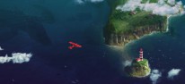 Above: Action-Adventure: Eine Pilotin erkundet eine berflutete Welt voller See-Monster